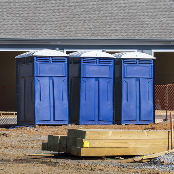 what is the maximum capacity for a single porta potty in Maynard